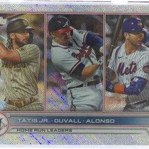 2022 Topps NL Homerun Leaders (Tatis Jr. / Adam Duvall / Pete Alonso) Foilboard