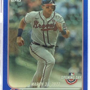 2022 Topps Opening Day Austin Riley Blue Foil #146 Braves