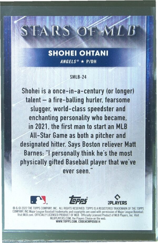 2022 Topps Shohei Ohtani #SMLB-24 Angels Stars of MLB - Image 3