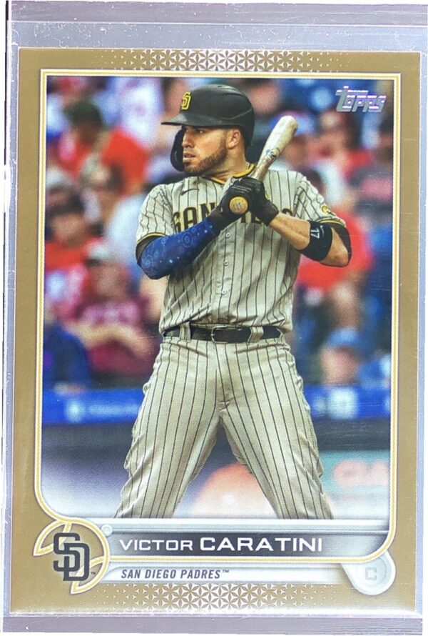2022 Topps Victor Caratini Gold /2022 #385 Padres