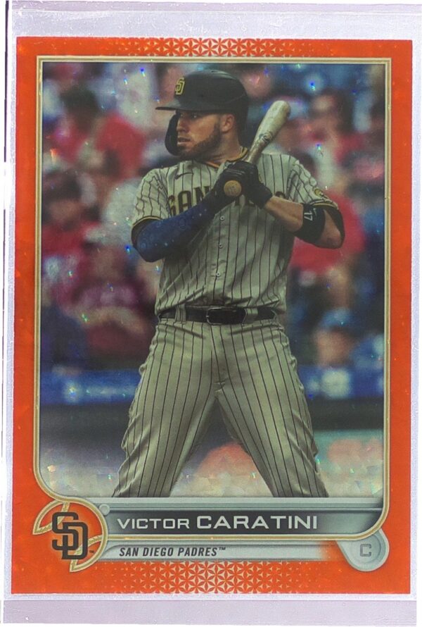 2022 Topps Victor Caratini Orange Foilboard /299 #385 Padres