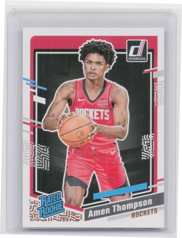 2023-24 Donruss Amen Thompson Rated Rookie RC #206 Rockets