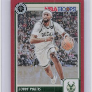 2023-24 Hoops Premium Stock Bobby Portis Red Prizm /275 48 Bucks