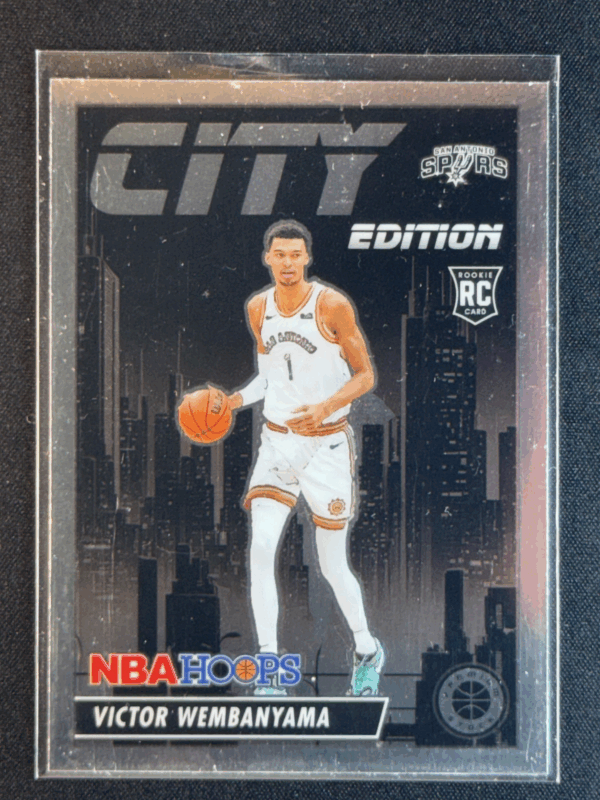 2023-24 Panini NBA Hoops Premium City Edition Victor Wembanyama Rookie RC Spurs