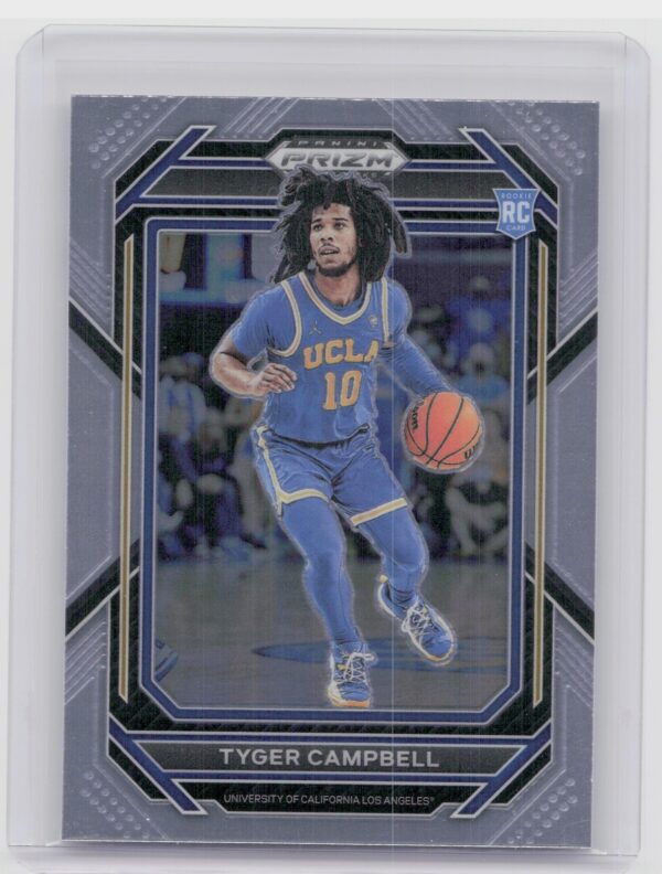 2023-24 Panini Prizm Draft Picks Tyger Campbell Rookie RC #29 UCLA Bruins
