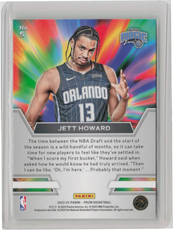 2023-24 Panini Prizm Jett Howard #5 Magic Instant Impact - Image 3