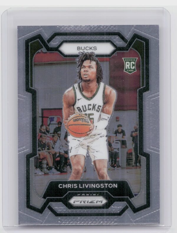 2023-24 Prizm Chris Livingston RC #156 Bucks