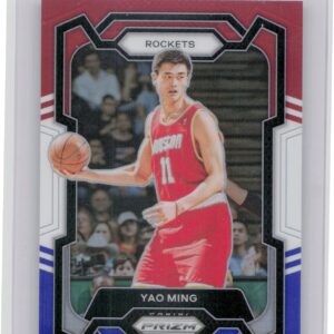 2023-24 Prizm Yao Ming Prizms Red White and Blue #199 Rockets