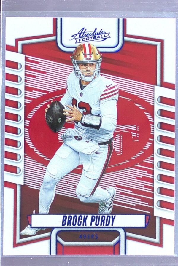2023 Absolute Brock Purdy Blue #18 49ers