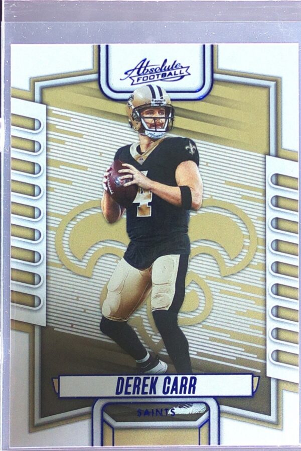 2023 Absolute Derek Carr Blue #22 Saints