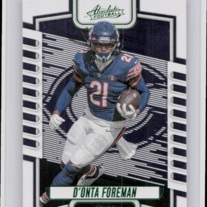 2023 Absolute D'onta Foreman Green #62 Bears