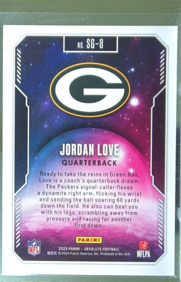 2023 Absolute Jordan Love #SG-8 Packers Star Gazing - Image 3