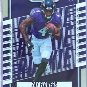2023 Absolute Zay Flowers Purple RC #111 Ravens