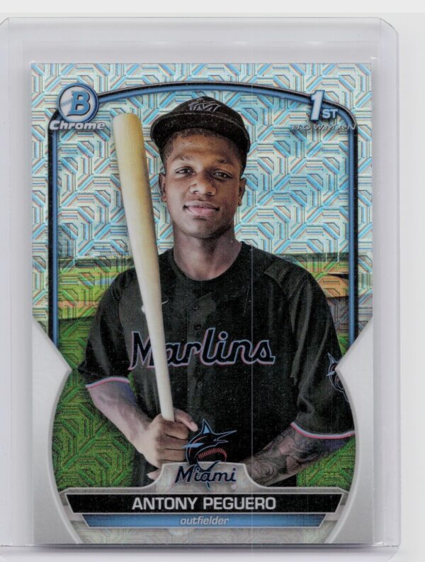 2023 Bowman Antony Peguero #BCP-62 Marlins Chrome Prospects Mojo Refractors