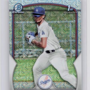 2023 Bowman Chrome Joendry Vargas #BCP-218 Dodgers Chrome Prospects Mojo Ref