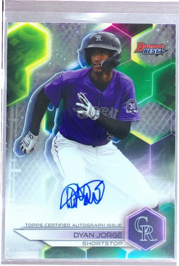 2023 Bowman's Best Dyan Jorge Auto #B23-DJE Rockies Best of 2023 Autographs