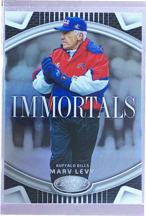 2023 Certified Marv Levy #I-18 Bills Immortals