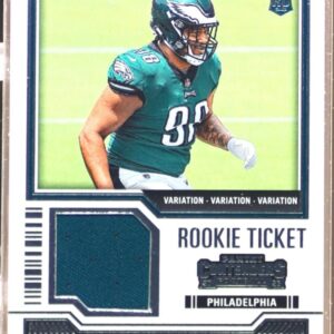 2023 Contenders Jalen Carter JSY RC #TS14V Eagles Rookie Ticket Swatches Var