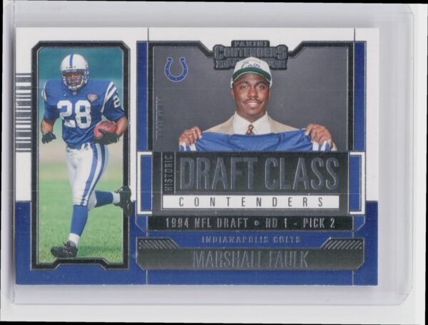 2023 Contenders Marshall Faulk #HDC-MF Colts Historic Draft Class Contenders