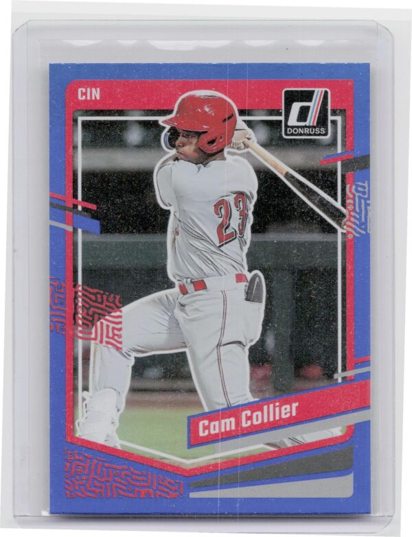 2023 Donruss Cam Collier Holo Blue #127 Reds
