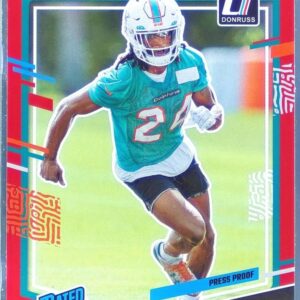 2023 Donruss Cam Smith Press Proof Red RC #364 Dolphins