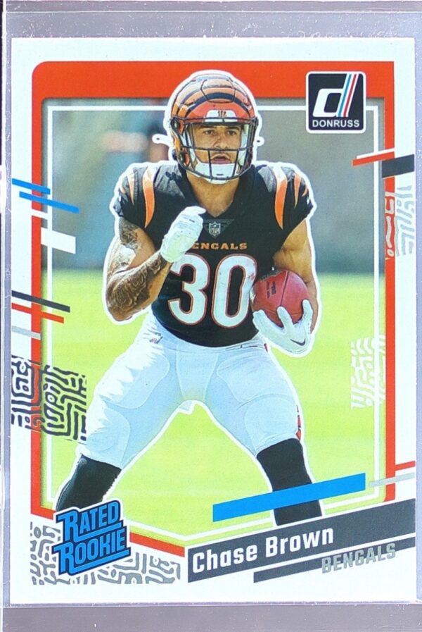 2023 Donruss Chase Brown RC #318 Bengals