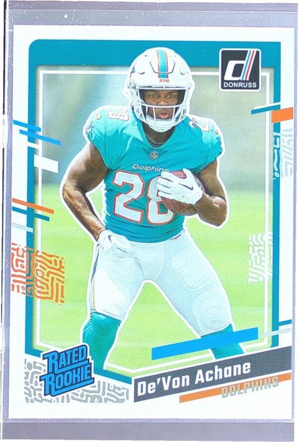 2023 Donruss De'Von Achane RC #365 Dolphins