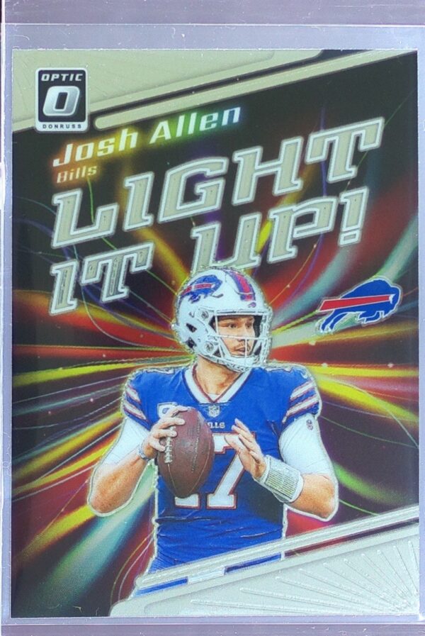 2023 Donruss Optic Josh Allen #LU-JA Bills Light It Up!