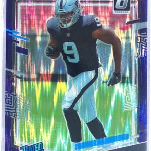 2023 Donruss Optic Tyree Wilson Purple Shock RC #262 Raiders