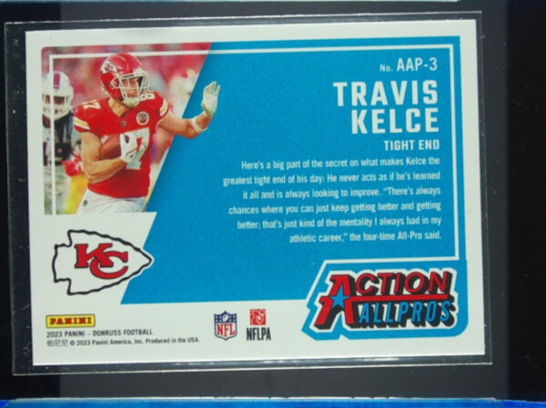 2023 Donruss Travis Kelce #AAP-3 Chiefs Action All Pros - Image 3