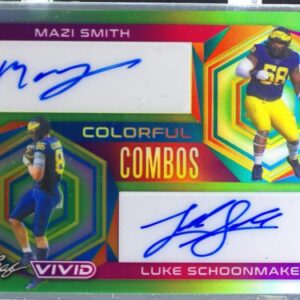 2023 Leaf Vivid Mazi Smith / Luke Schoonmaker Auto /4 #CC-36 Colorful Combos