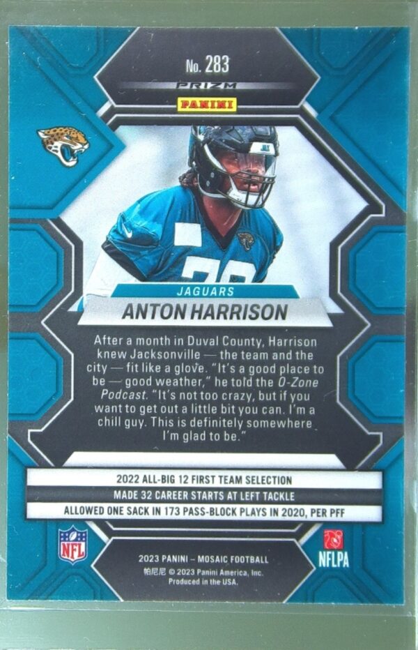2023 Mosaic Anton Harrison Green Mosaic #283 Jaguars - Image 3
