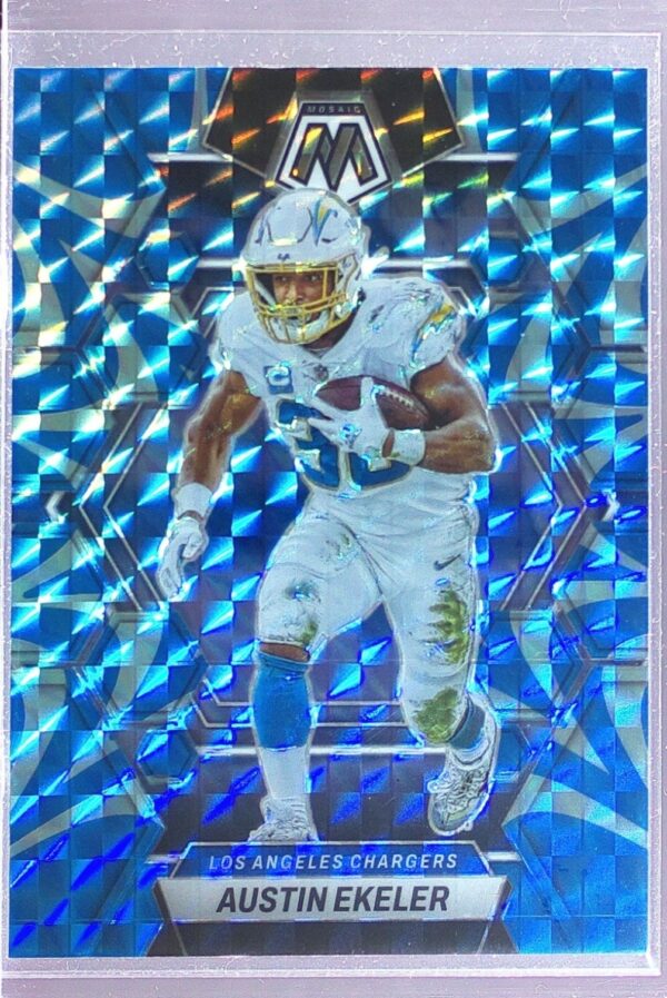 2023 Mosaic Austin Ekeler Reactive Blue Mosaic #128 Chargers