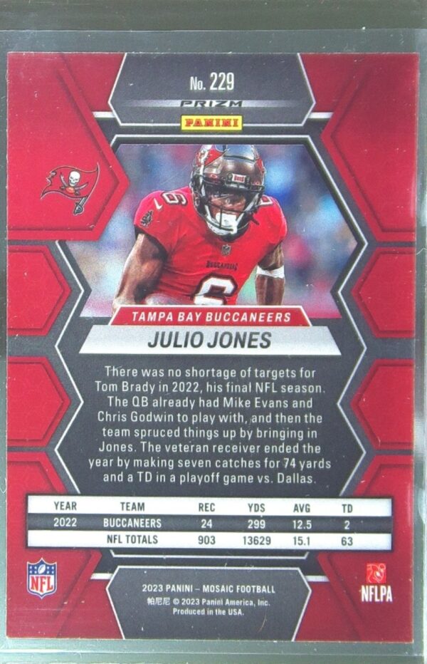 2023 Mosaic Julio Jones Silver #229 Buccaneers - Image 3
