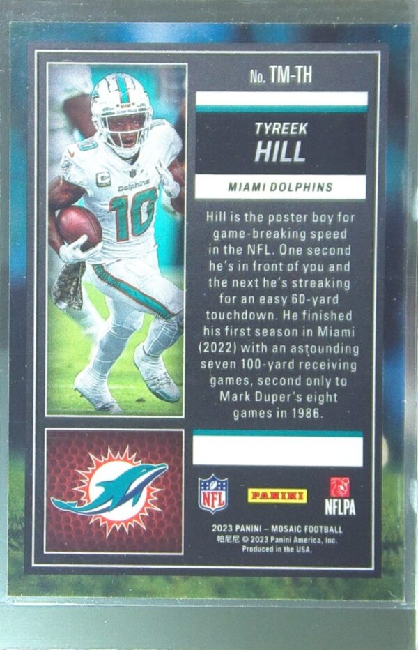 2023 Mosaic Tyreek Hill #TM-TH Dolphins Touchdown Masters Big Head - Image 3