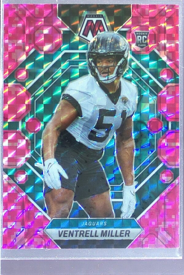 2023 Mosaic Ventrell Miller Camo Pink Mosaic RC #374 Jaguars