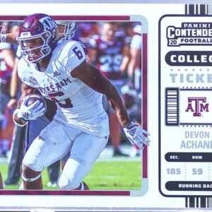 2023 Panini Chronicles Draft Picks Devon Achane #11 Aggies Contenders College