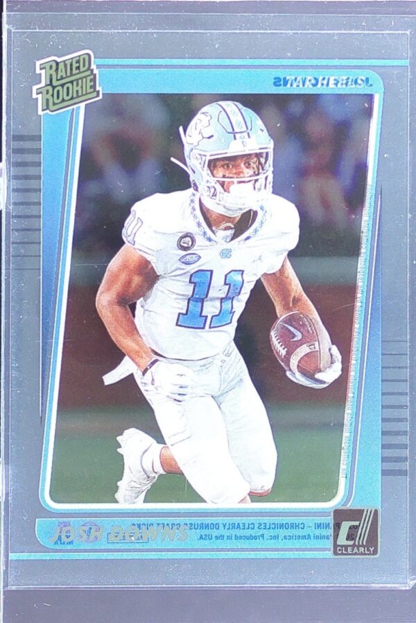 2023 Panini Chronicles Draft Picks Josh Downs RC #35 Heels Clearly Donruss