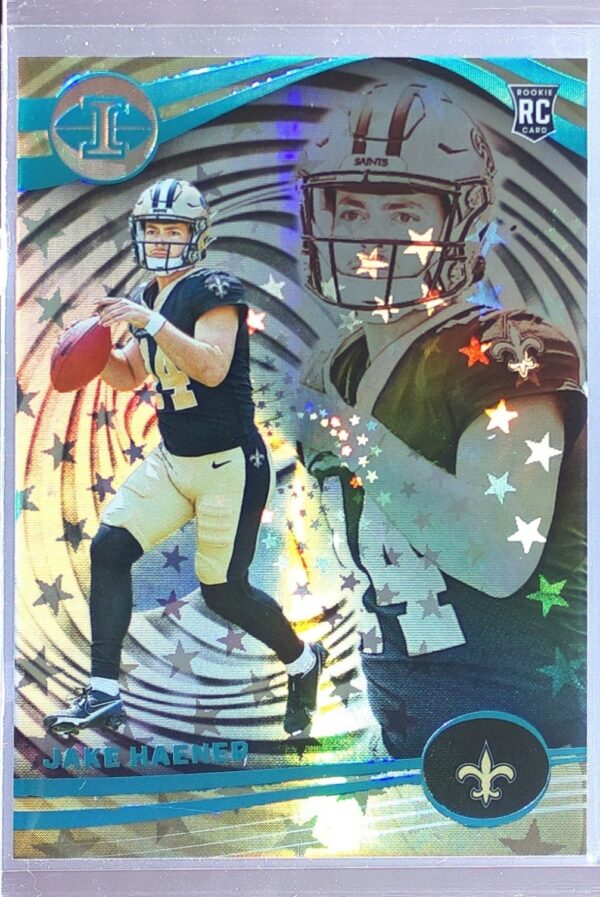 2023 Panini Illusions Jake Haener Starlight Trophy Collection RC #80 Saints