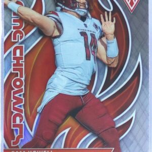 2023 Panini Phoenix Sam Howell #FLA-15 Commanders Flame Throwers Silver Seismic
