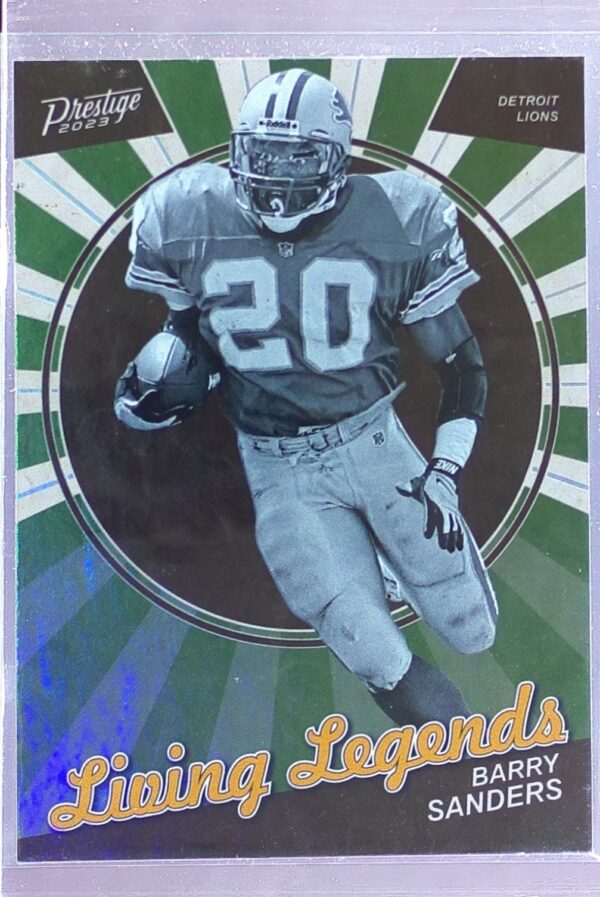 2023 Panini Prestige Barry Sanders #LL-4 Lions Living Legends
