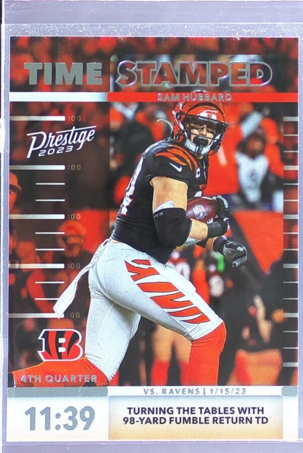 2023 Panini Prestige Sam Hubbard #TS-8 Bengals Time Stamped