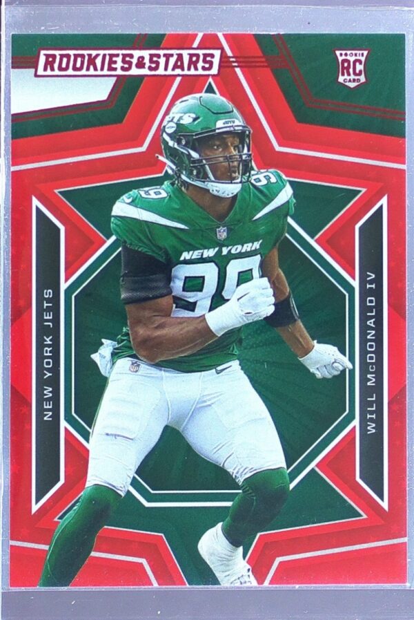 2023 Panini Rookies & Stars Will McDonald IV Red RC #198 Jets