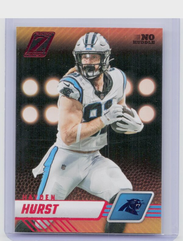 2023 Panini Zenith Hayden Hurst No Huddle #14 Panthers