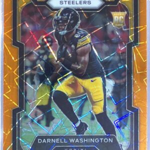 2023 Prizm Darnell Washington Orange Lazer RC #384 Steelers