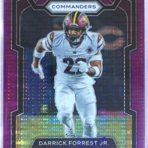 2023 Prizm Darrick Forrest Jr. Purple Pulsar #296 Commanders