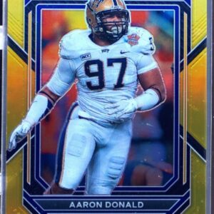 2023 Prizm Draft Picks Aaron Donald Prizms Gold /10 #1 Panthers