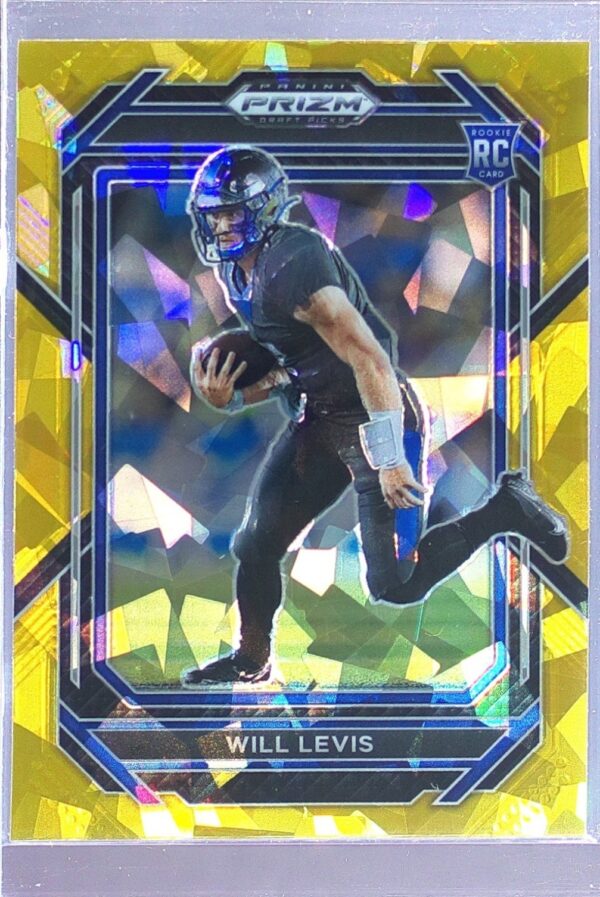 2023 Prizm Draft Picks Will Levis Prizms Gold Ice RC #103 Wildcats