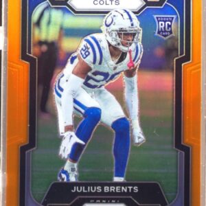 2023 Prizm Julius Brents RC Orange /249 #346 Colts