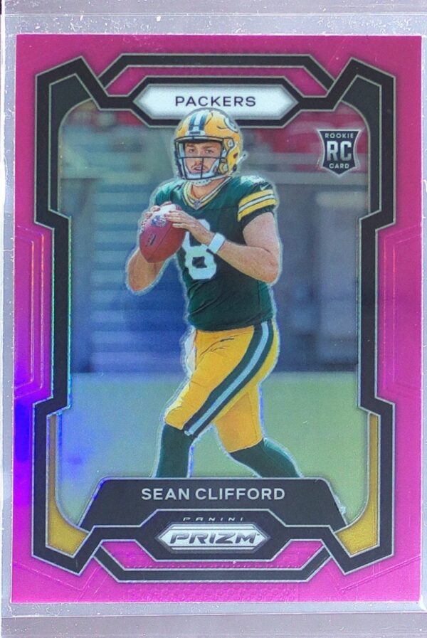 2023 Prizm Sean Clifford Pink RC #338 Packers